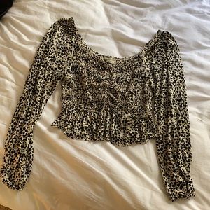 Cheetah Print Blouse from Urban outfitters